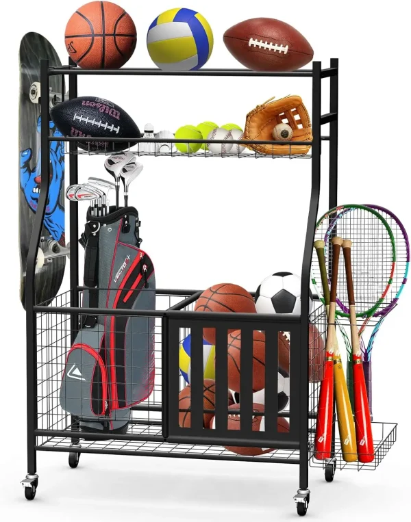Garage Sports Equipment Organizer