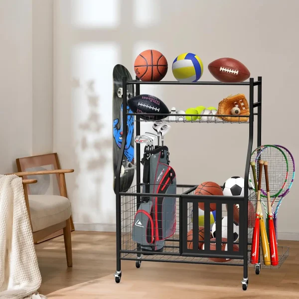 Garage Sports Equipment Organizer - Image 2