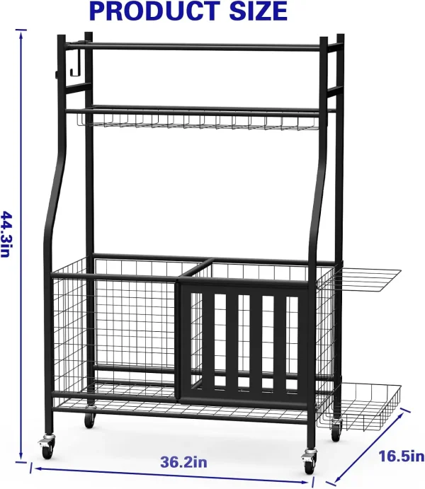 Garage Sports Equipment Organizer - Image 3