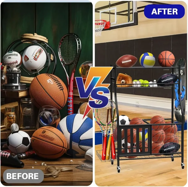 Garage Sports Equipment Organizer - Image 4