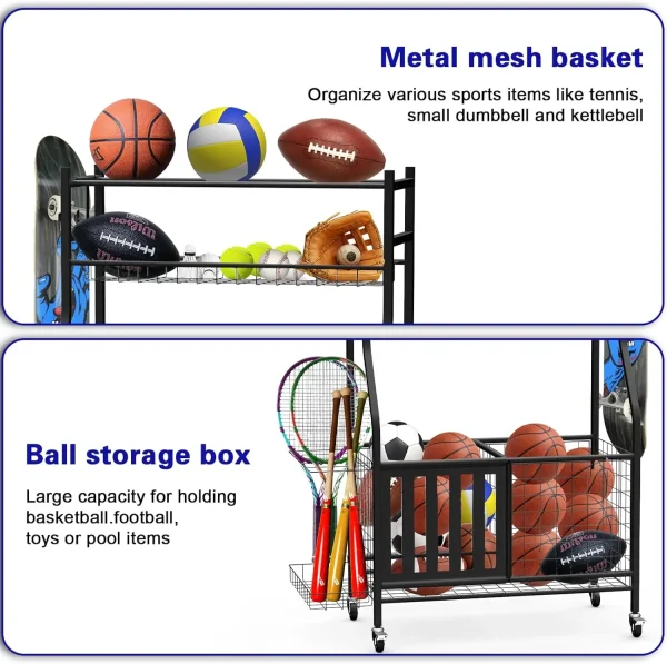 Garage Sports Equipment Organizer - Image 5